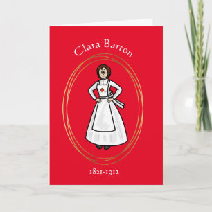 Carte de voeux Clara Barton de la Journée de la Cr