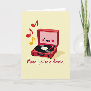 Carte de voeux classique pour la fête des mamans