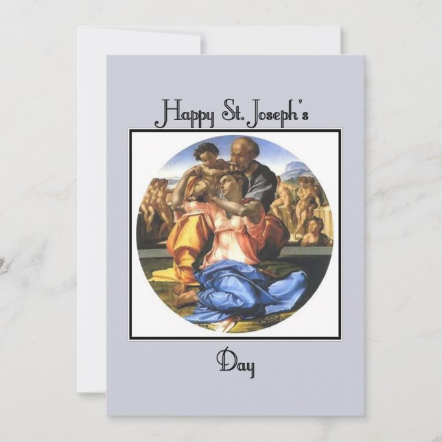 Carte de voeux classique Saint-Joseph's Day (Devant)