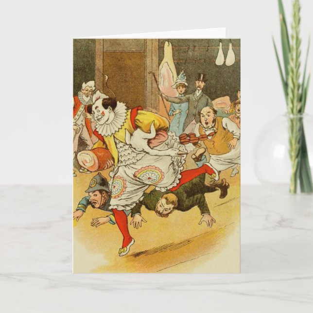 Carte de voeux "Clown on the Lam" (Devant)