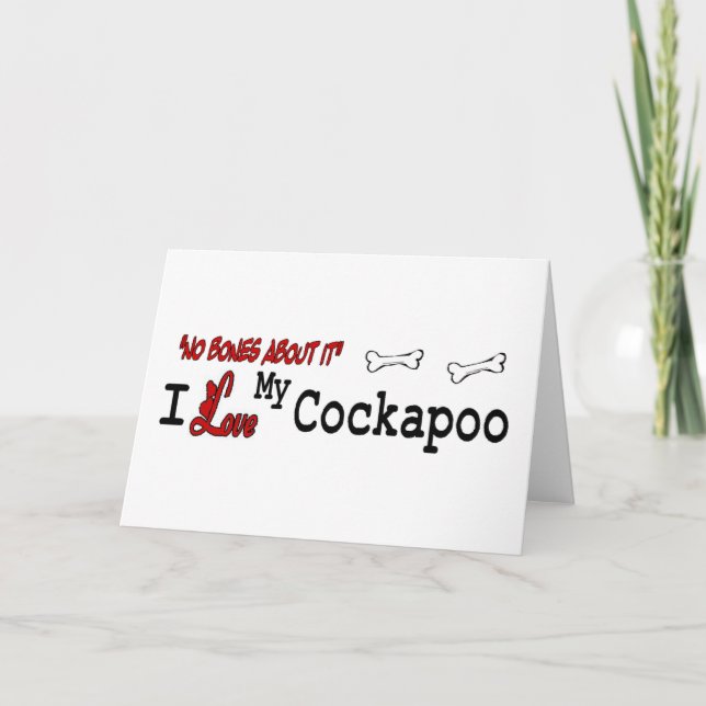 Carte de voeux Cockapoo (I Love) (Devant)