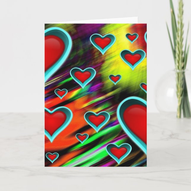 Carte de voeux Coeur (Devant)
