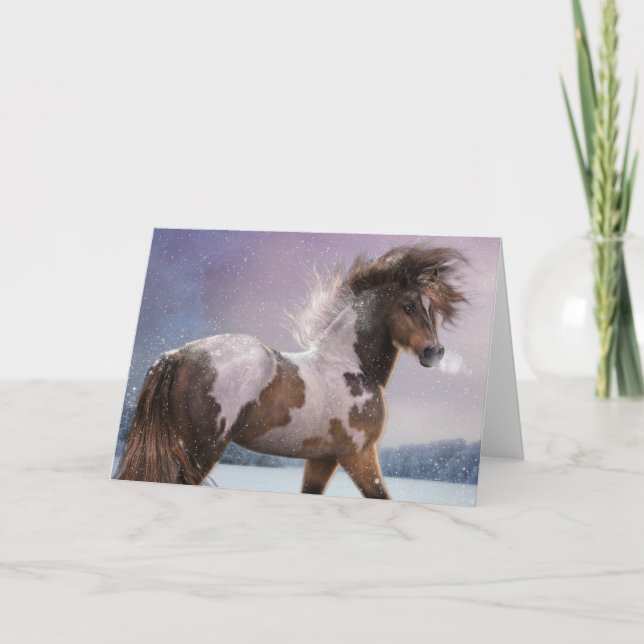 Carte de voeux "Coeur d'hiver" (Devant)