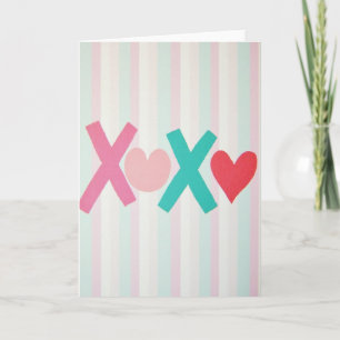 Carte de Vœux Cœurs Xoxo Sucrés