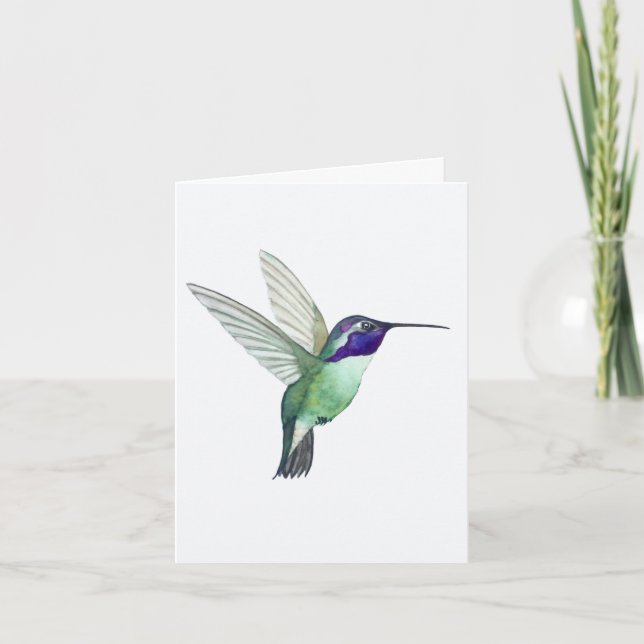 Carte de voeux Colibri (Devant)