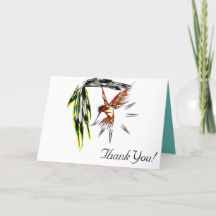 Carte de voeux Colibri