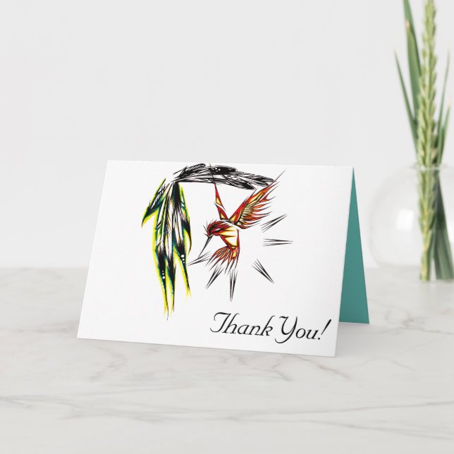 Carte de voeux Colibri (Devant)