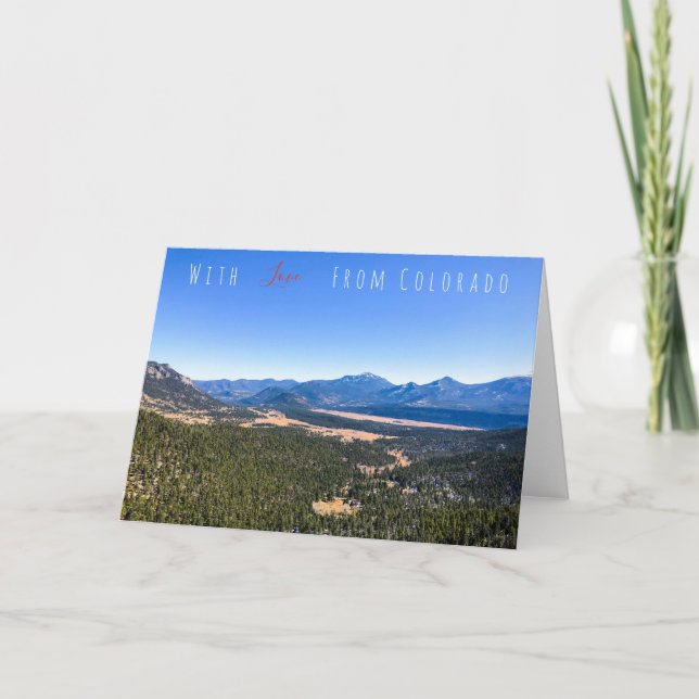 Carte de voeux Colorado (Devant)