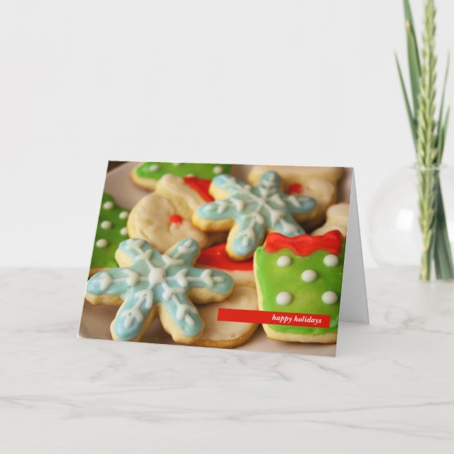 Carte de voeux Cookies de Noël (Devant)