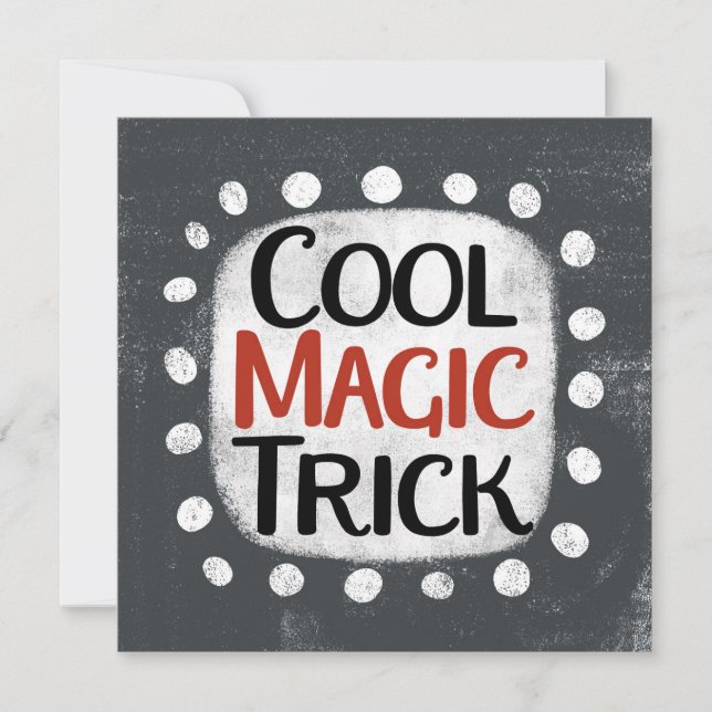 Carte de voeux cool Magic Trick (Devant)