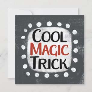 Carte de voeux cool Magic Trick