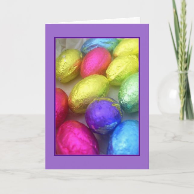 Carte de voeux "Couleurs de Pâques" (Devant)