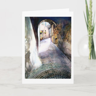 Carte de voeux couloir pavé 5" x 7"