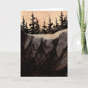 Carte de voeux Country Road "Rock Cliff #9"