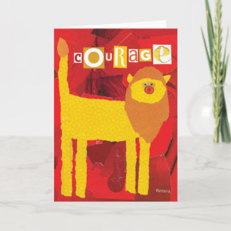 Carte de voeux Courage