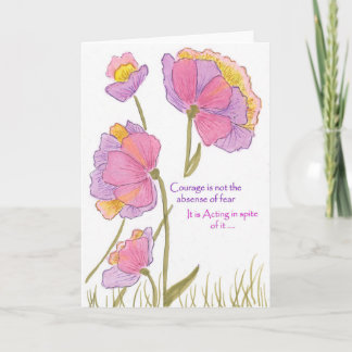 Carte de voeux Courage & Encouragement