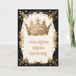Carte de vœux Couronne Royale