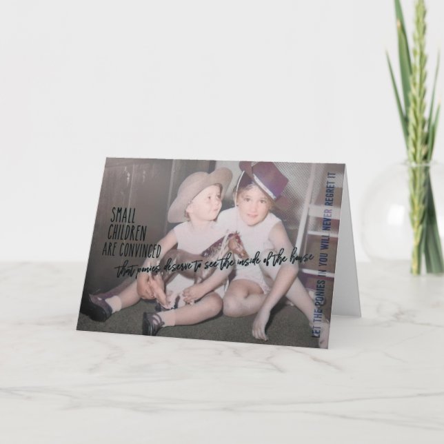 Carte de voeux COWGIRLS (Devant)