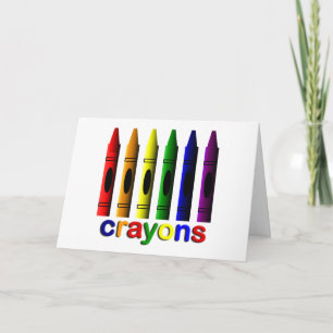 Carte de voeux Crayons Art for Children