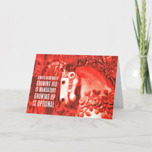 Carte de voeux CRIMSON CAROUSEL