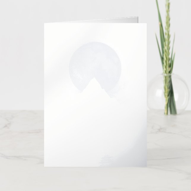 Carte de voeux Crimson Moonrise (Recto)