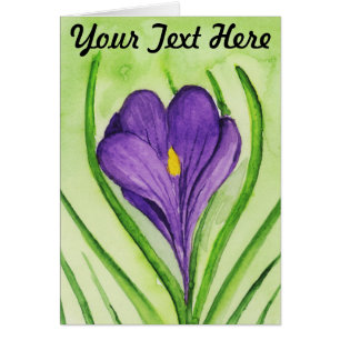 Carte de voeux Crocus