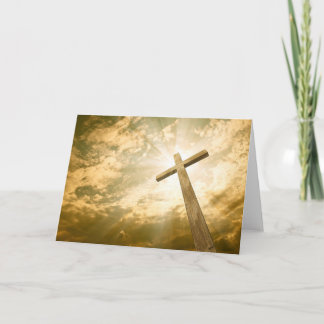 Carte de voeux croisée religieuse