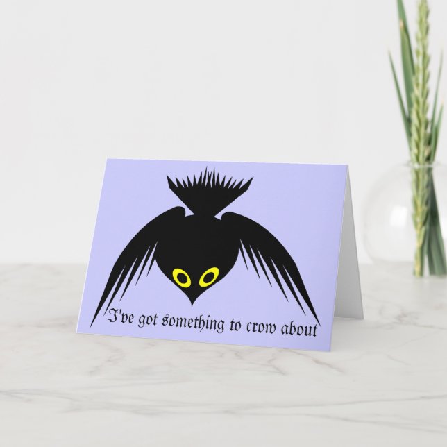 Carte de voeux Crow (Devant)