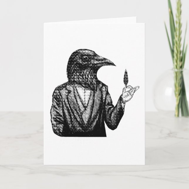 Carte de voeux Crow (Devant)