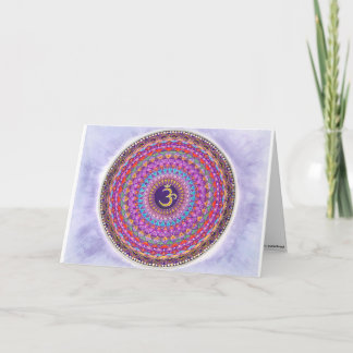 Carte de voeux Crown Chakra Mandala