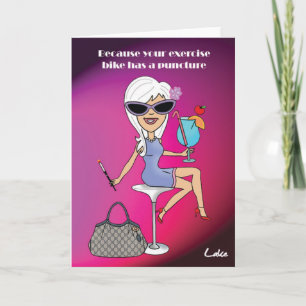 Carte de voeux customisée par fille fraîche de