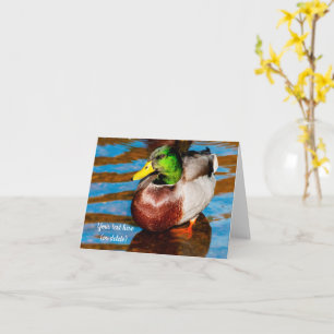 Carte de voeux Cute Little Mallard Duck