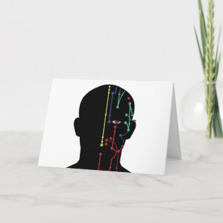 Carte de voeux d'acuponcture