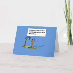 Carte de voeux d'adieu de LDS