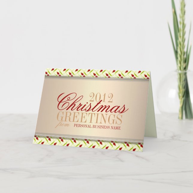 Carte de voeux d'affaires Noël Fairy Lights (Devant)