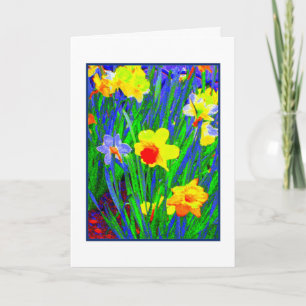 Carte de voeux 'Daffodils de Pâques'