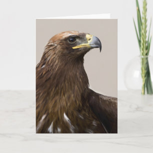 Carte de voeux d'aigle d'or