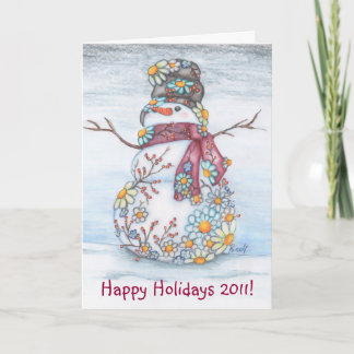 Carte de voeux Daisy Snowman 2011