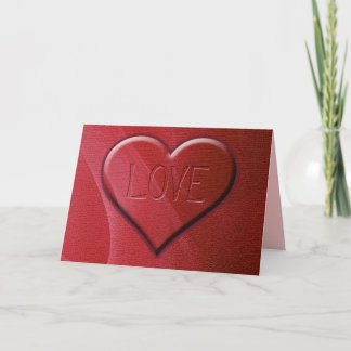 Carte de vœux d'amour