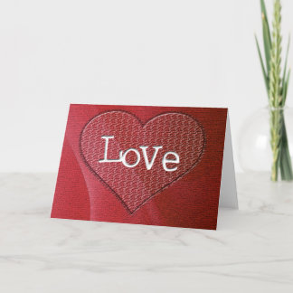 Carte de voeux d'amour