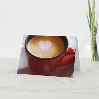 Carte de voeux d'amour de Latte