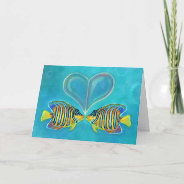Carte de voeux "d'amour de scalaire" - art par (Devant)