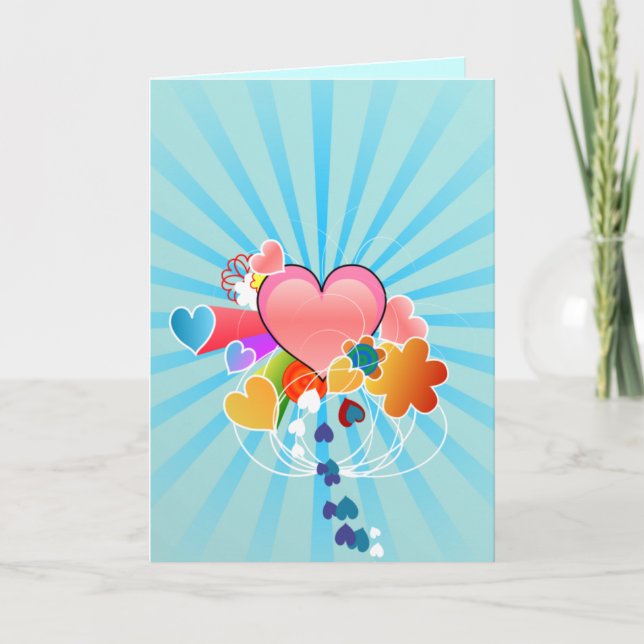 Carte de voeux d'amour longue distance (Devant)