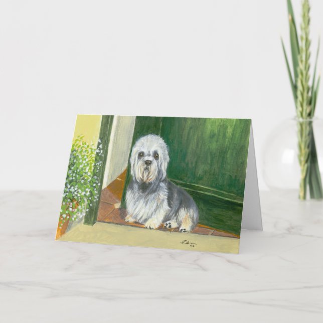 Carte de voeux : Dandie Dinmont Terrier (Devant)