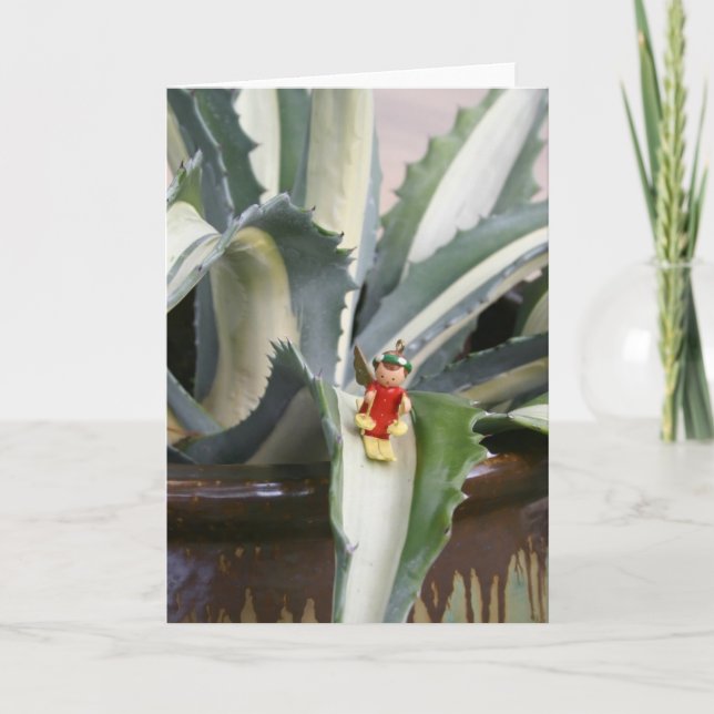 Carte de voeux d'ange d'agave (Devant)