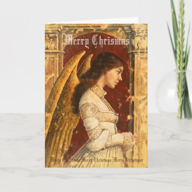 Carte de voeux d'ange de Noël (Devant)
