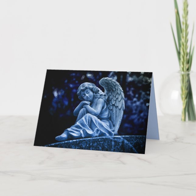 carte de voeux d'ange de nuit (Devant)