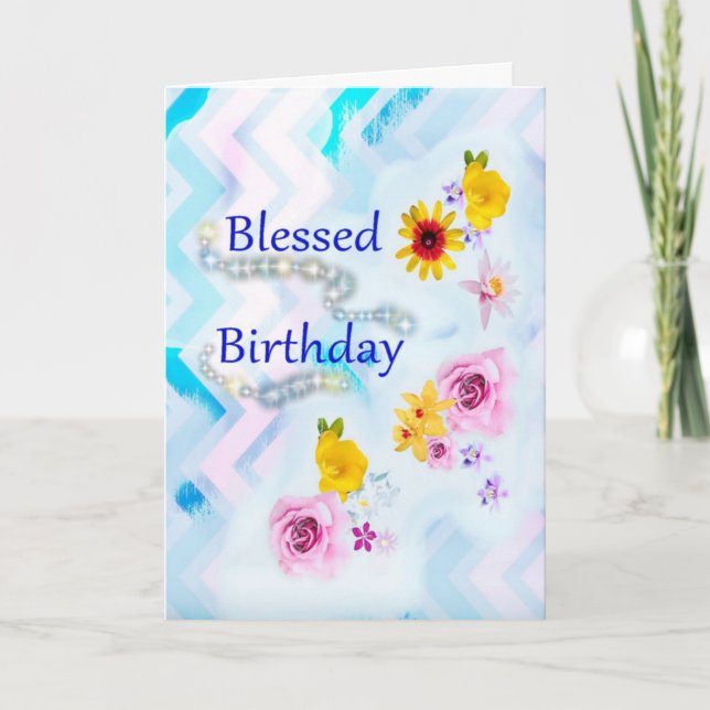 Carte de voeux d'anniversaire (Devant)