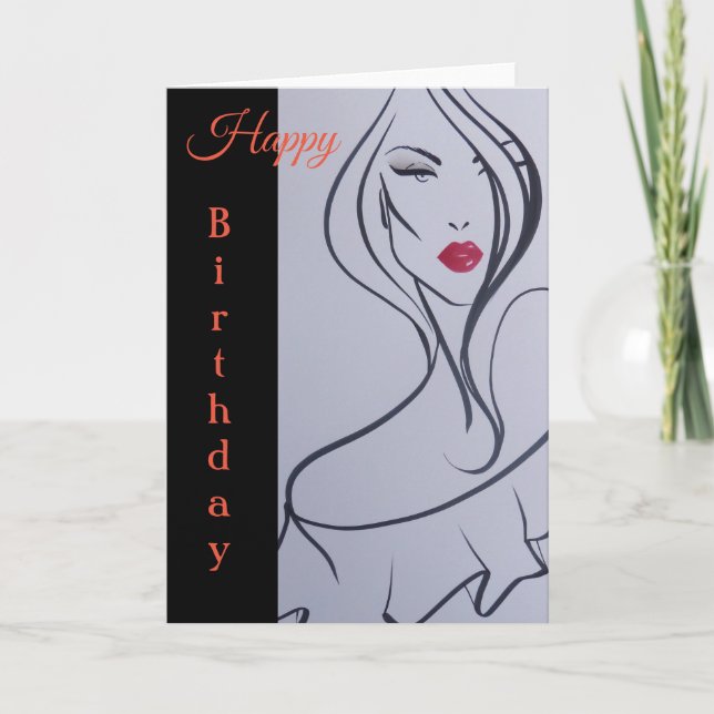 Carte de vœux d'anniversaire (Devant)