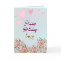 Carte de voeux d'anniversaire